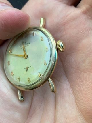 Vintage Men ' s Hamilton Masterpiece watch 10k gold filled 3