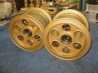 Vintage Kart (go Cart) Go - Power Front Wheels With Spacers - Early Style