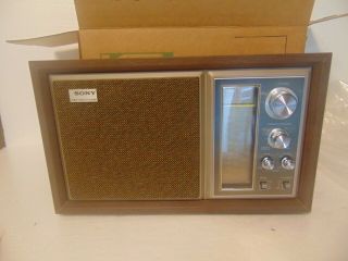 Vintage SONY ICF - 9550W High Fidelity Sound AM/FM Table Radio NOS 2