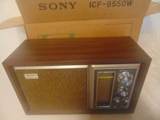 Vintage SONY ICF - 9550W High Fidelity Sound AM/FM Table Radio NOS 4