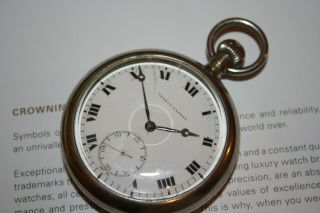 PERFUT PATENT Pocket Watch Antique 1910 - 1920 roman numerals CYMA? 2