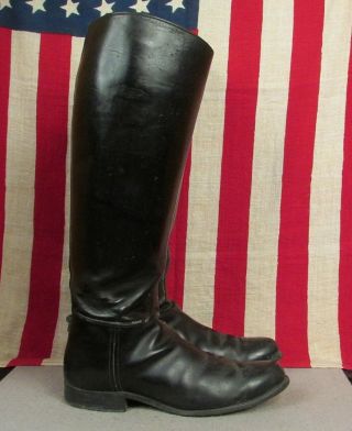 Vintage Dehners Omaha Black Leather Riding Boots Tall Equestrian Dressage Sz.  8 2