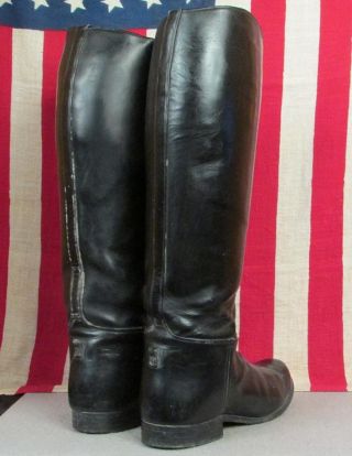 Vintage Dehners Omaha Black Leather Riding Boots Tall Equestrian Dressage Sz.  8 4