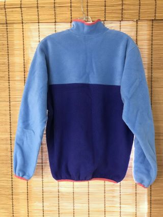 Vintage 1980’s Patagonia Fleece Sweater L M Made In USA RARE Color Block 2