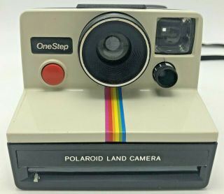 Vintage Polaroid One Step Rainbow Instant Land Camera Q Light Case - 3