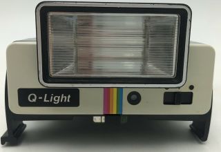 Vintage Polaroid One Step Rainbow Instant Land Camera Q Light Case - 6