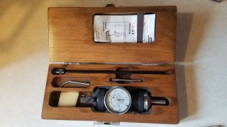 Vintage Blake Co Ax Indicator Machinist Tool Wood Case.  0005 Usa Made