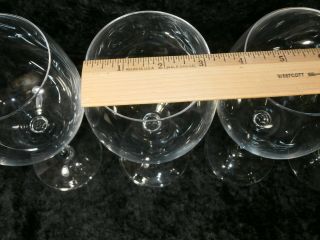 SET OF 4 VINTAGE WATERFORD MARQUIS LARGE CRYSTAL LIGHT RED WINE GLASSES STEMS 6