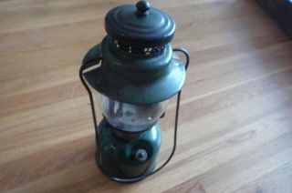 Vintage Coleman Gas Lantern - No.  242c - Green -