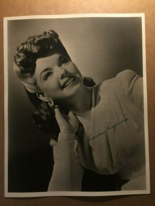 Frances Langford Rare Early Vintage Autographed Pin Up 8/10 Photo 40s Yankee