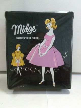 1963 Barbie Midge Case W/ Clothing And Accessories