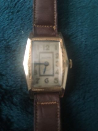 Vintage Bulova Mens Wrist Watch