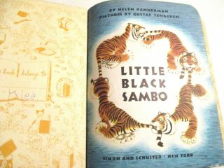 LITTLE BLACK SAMBO - 1948 HC - LITTLE GOLDEN BOOKS - 