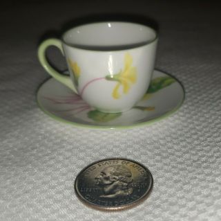 Vintage Antique Shelley Miniature Mini Teacup And Saucer Adorable