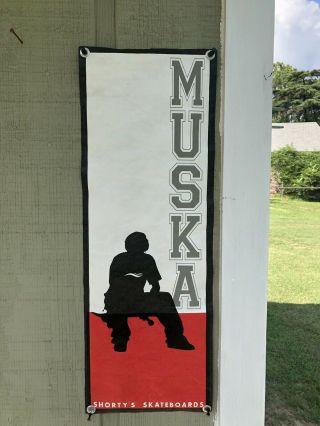 Vintage Chad Muska Shorty’s Skateboard Silhouette Banner Rare