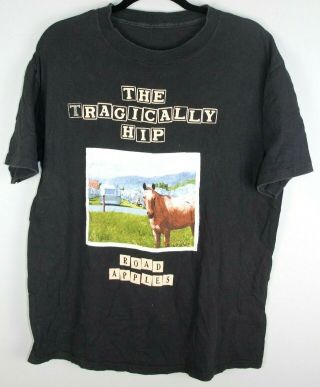 Rare Vtg 1991 The Tragically Hip Road Apples Shirt Size Xl Og Single Stitched