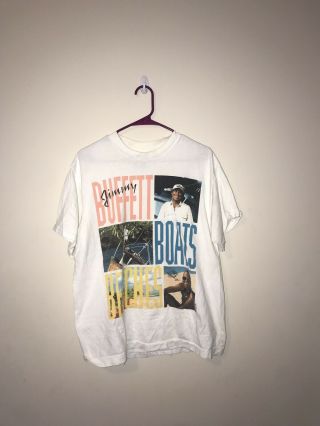 Vintage Jimmy Buffet 1992 " Concert T Shirt Buffet Boats Bars And Ballads Tour Xl