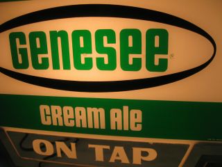 Genesee Cream Ale Beer Lighted On Tap Sign 19 