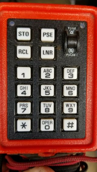 Harris Dracon Division Vintage Lineman Tester Phone.  Red