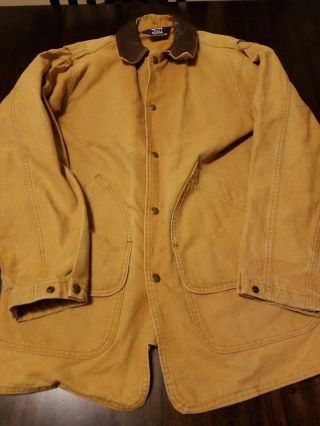 Mens Large Vintage Woolrich Denim Jacket Coat Removeable Indian Snaps Small