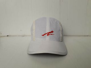 Vintage Andre Agassi Nike White Cap Hat Tennis Mesh Red Logo Rare Adjustable