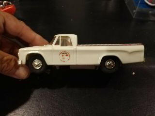 Vintage 1965 Eldon Dodge Pickup Truck 1/32 Scale Slot Car White