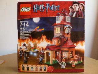Lego Harry Potter 4840 The Burrow 100 Complete W/ Box,  Manuals & Figures