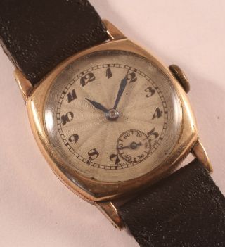 Vintage 1930s/1940s Sapho 15 Jewel Swiss Watch With Sunburst Dial - Durowe 202