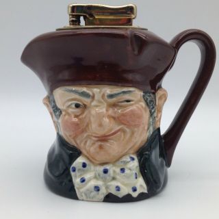 Vintage Royal Doulton Old Charley Table Lighter Toby
