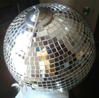 Vintage Mirrored Disco Ball 1970s Mid Century - Dances - Roller Rink - Dj Party