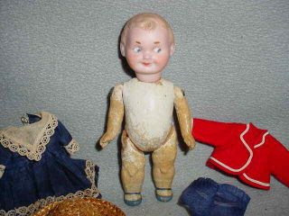 Antique RA 54 Googly Eyed Bisque Head Doll 3