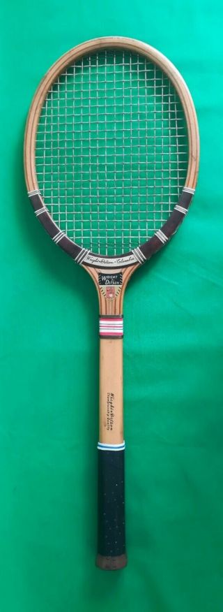 Vintage WRIGHT & DITSON COLUMBIA tennis racket 1930s 2