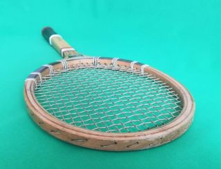 Vintage WRIGHT & DITSON COLUMBIA tennis racket 1930s 3