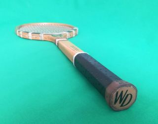 Vintage WRIGHT & DITSON COLUMBIA tennis racket 1930s 4