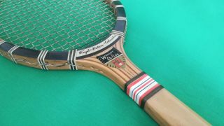 Vintage WRIGHT & DITSON COLUMBIA tennis racket 1930s 5