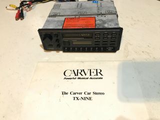 CARVER Head Unit Tape Deck Vintage Classic Car Stereo Audio kenwood alpine TX 3