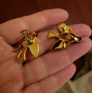 Vintage COROCRAFT Jewelry Set,  Sweet Little Bird Brooch & Matching Earrings 4