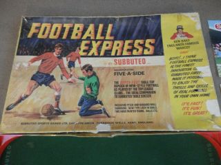 LARGE VINTAGE SUBBUTEO FOOTBALL EXPRESS TABLETOP AND BOOKLETS WALL CHART ETC 2