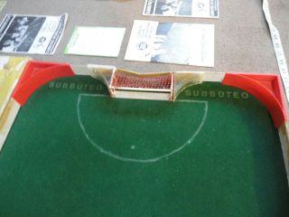 LARGE VINTAGE SUBBUTEO FOOTBALL EXPRESS TABLETOP AND BOOKLETS WALL CHART ETC 4