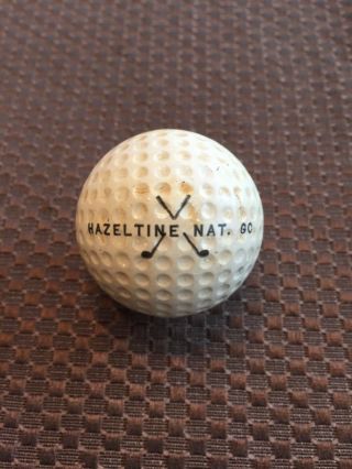 Logo Golf Ball - Vintage Hazeltine National Golf Club.  Minnesota.  Rare