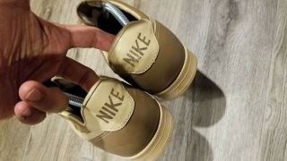 Vtg 80s Nike Bowling Shoes Men ' s Size 10.  5 Sneaker Brunswick Brown Tan 5