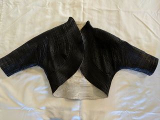 Vintage 100 Leather Bolero Jacket And Skirt Set By Gianfranco Ferre For Saks