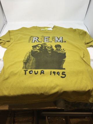 Vintage Authentic Rare - Rem 1995 World Tour T - Shirt Xl Vtg