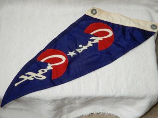 Vintage 1940 ' s - 50 ' s Chris Craft Runabout Boat Flag Pennant Burgee 2