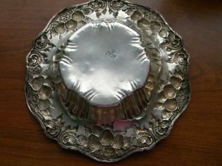 Vintage Sterling silver candy dish marked 1736,  Monogram B,  68 grams 2