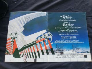 PINK FLOYD THE WALL 1980 TOUR PROGRAM 100 VINTAGE L.  A.  FEB 1980 2