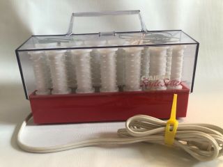 Vintage Clairol Style Setter Hot Rollers Hair Curlers C - 20 - 1 Red Complete
