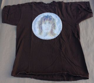 Rare Vintage Roger Daltrey The Who T - Shirt L Large Mca Records Rock Promo Brown