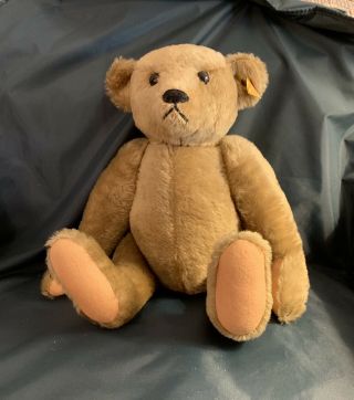 15.  5” / 16” Steiff Vintage Light Brown Teddy Bear Ean 0155/42