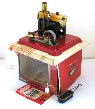 Vintage Mamod Se1a Live Steam Engine W/box - Attention Collectors - (e)